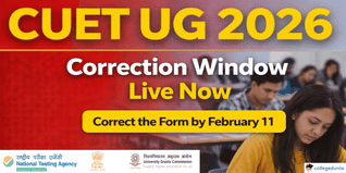 CUET UG 2026 Correction Window Live Now @cuet.nta.nic.in; Correct the Form by February 11